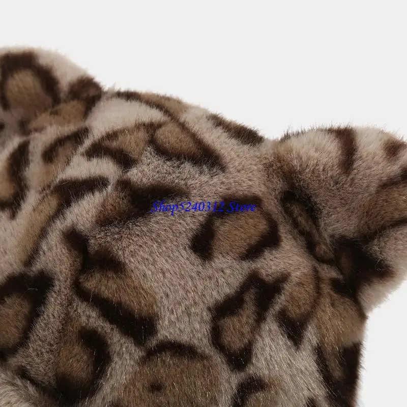 634C الشتاء قبعات الكرتون مع الأذن لجميع القديسين فروي قبعات للجنسين الشتاء القبعات التبعي في الهواء الطلق استخدام الملابس #1