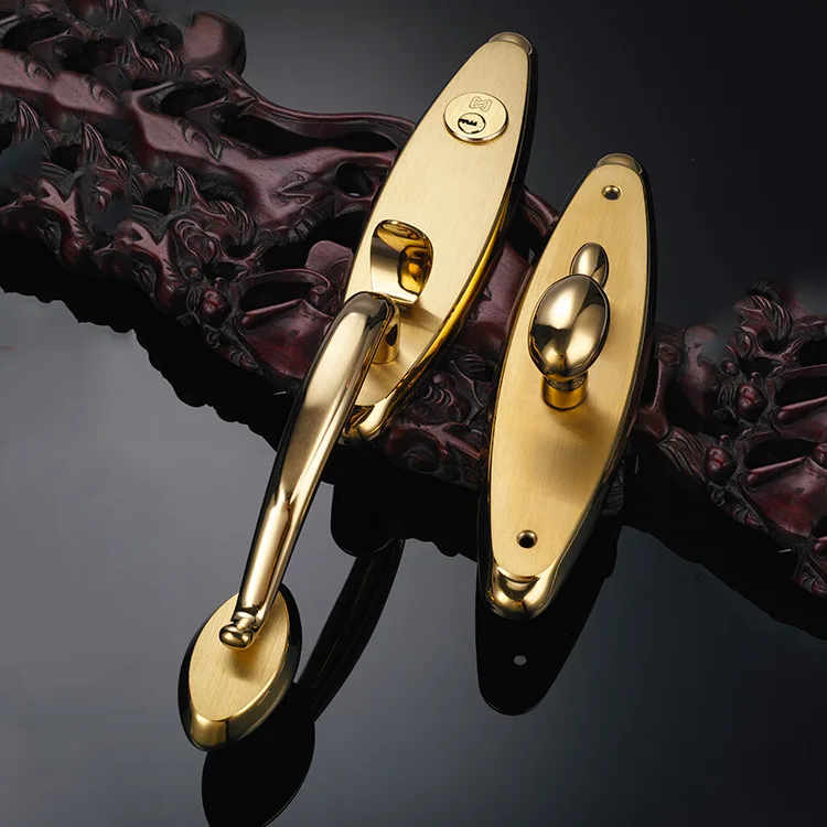 European , anti-theft  luxury villa lock, opposite door lock, deluxe version entry door double-pull