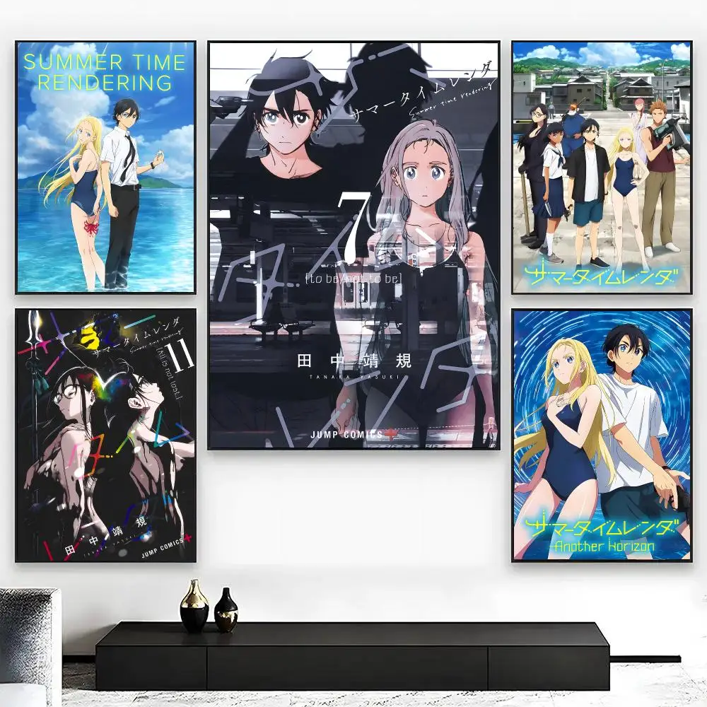 Summer Time Rendering Anime Poster HD Anime Hot Theme Singer/OST/Movie-Waterproof Self-Stick Home Decor