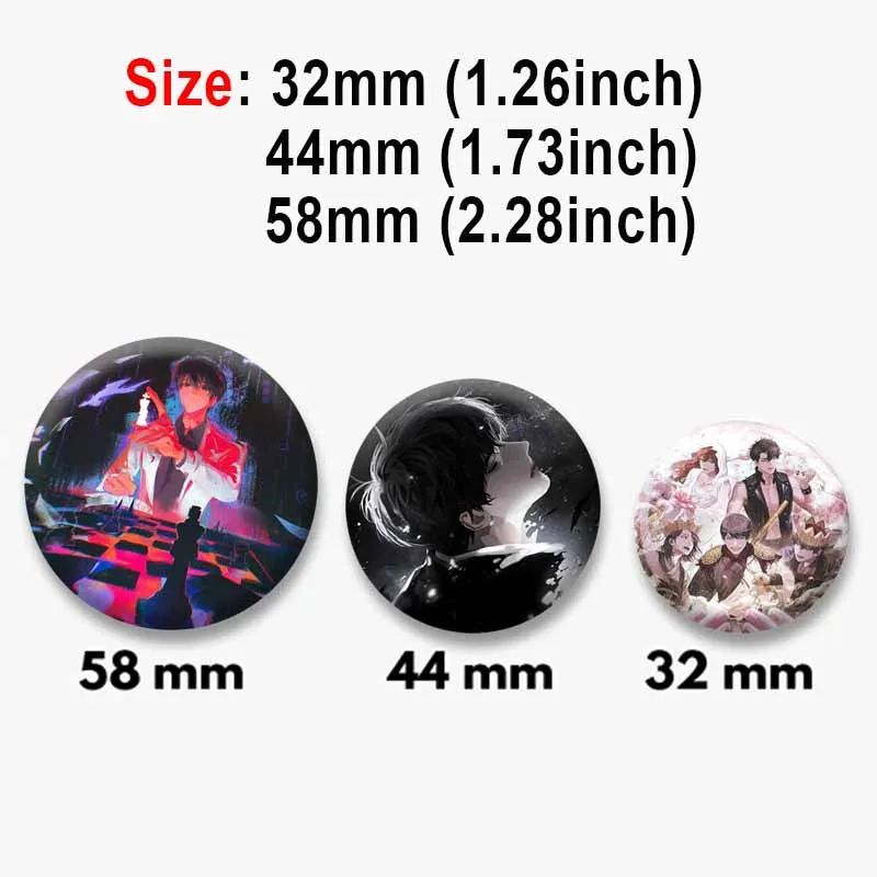 Anime Omniscient Readers Viewpoint Lapel Pins Kim Dokja ORV Cosplay Badge Bag Decor Fans Souvenir Gifts Cartoon Round Brooches