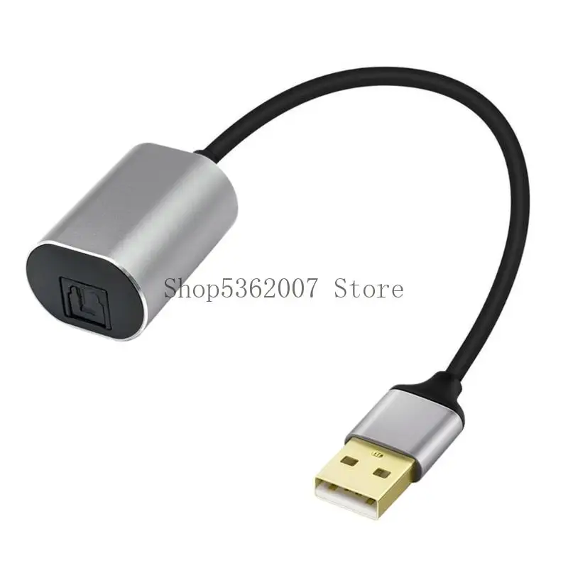 USB A TO Sound Adapter USB A ke SPDIF Konektor Konverter Digital Wanita untuk Komputer Laptop Home Theatre Accessories 40JB