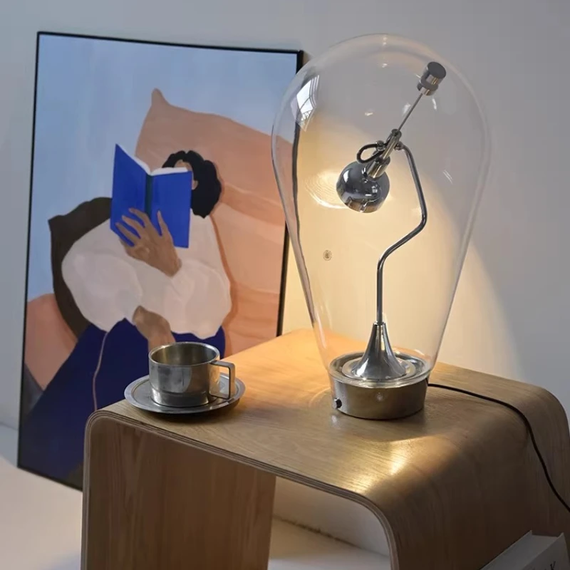 

Table lamp glass creative personality desk bedroom bedside art decoration atmosphere table lamp