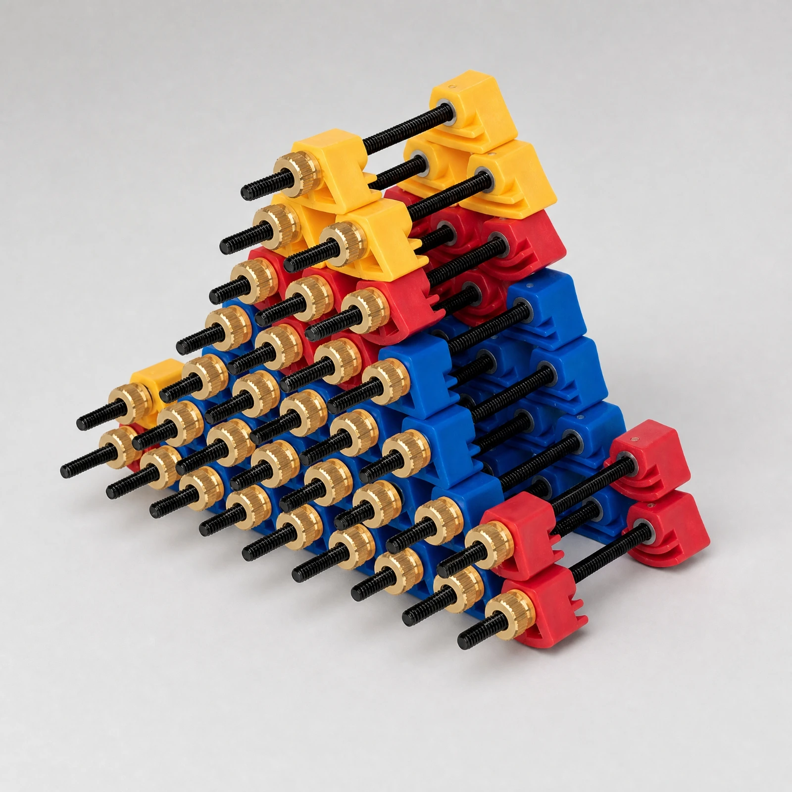 42 Pieces ABS Cello Clamp with Brass Screw Padded Cello Repair Clamp for Luthiers, Panel Gluing