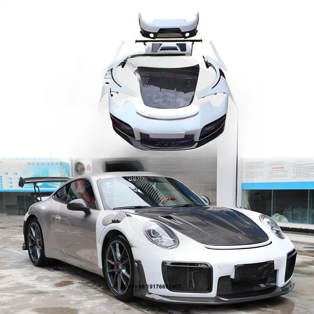

GT2RS Style Carbon Fiber Upgrade Body Kits for 911 991.1 991.2 Front Lip Hood Fender Bumper Spoiler Rear Wing Diffuser