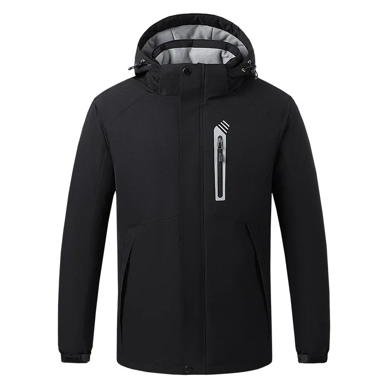 Men 8 Areas Heated Jacket USB Winter Outdoor Electric Heating Jackets Warm Sprots Thermal Coat Clothing Heatable Cotton Jacket