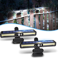 1/2pcs Clip On Solar Motion Lights Outdoor Waterproof,Solar Fence Lights Outside with 36 LEDs, Portable Solar Powered Security L