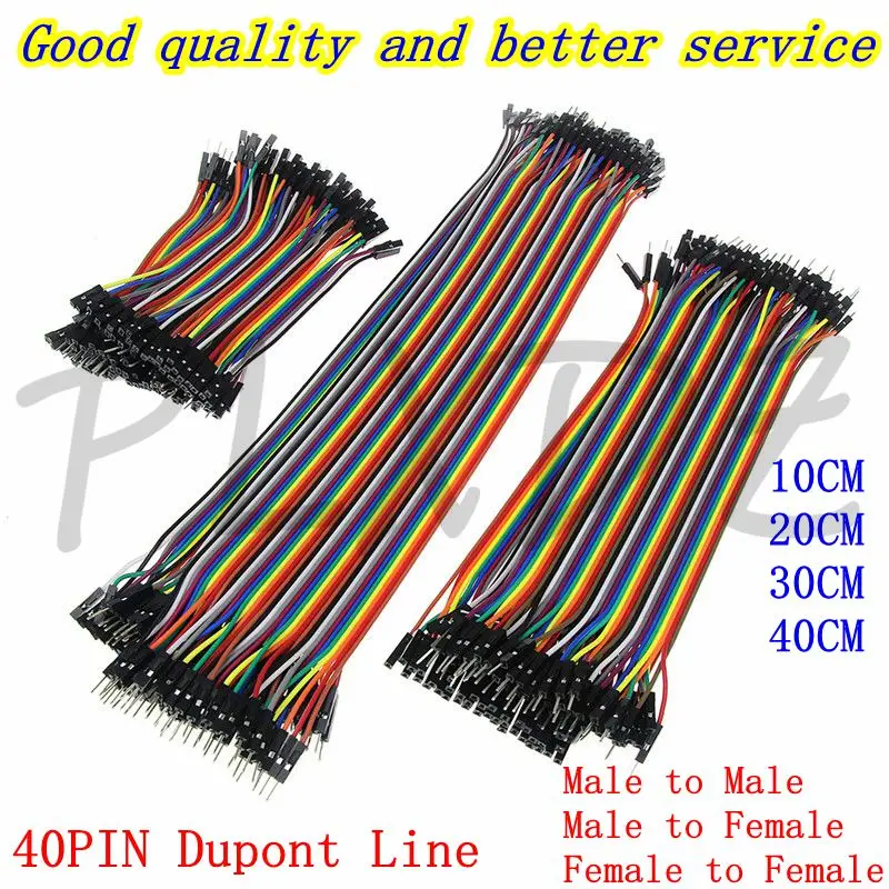 40PIN Dupont Line 10CM 20CM 30CM 40CM Male to Male Female to Male Female to Female Jumper Dupont Wire Cable for arduino DIY KIT