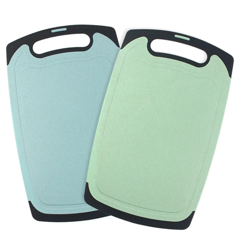 Wheat straw cutting board plastic chopping board for home dormitory fruit cutting board vegetable and meat cutting board
