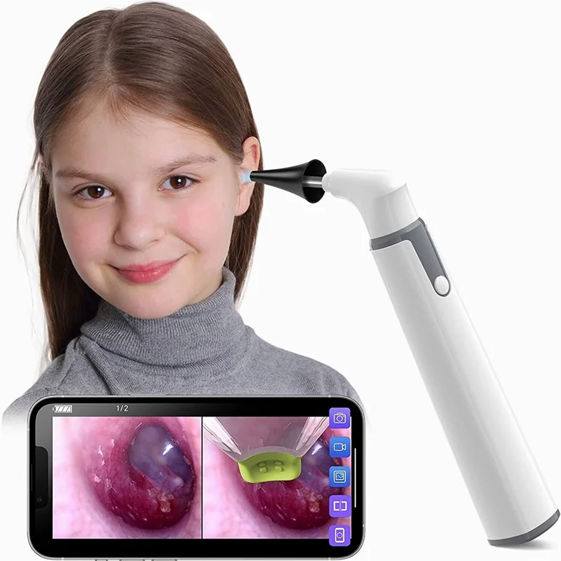 

N340R- SA39W WIFI Visual Otoscope Ear Endoscope Camera Ear Wax Cleaner Camera for Ears Nose Dental Support IOS Android