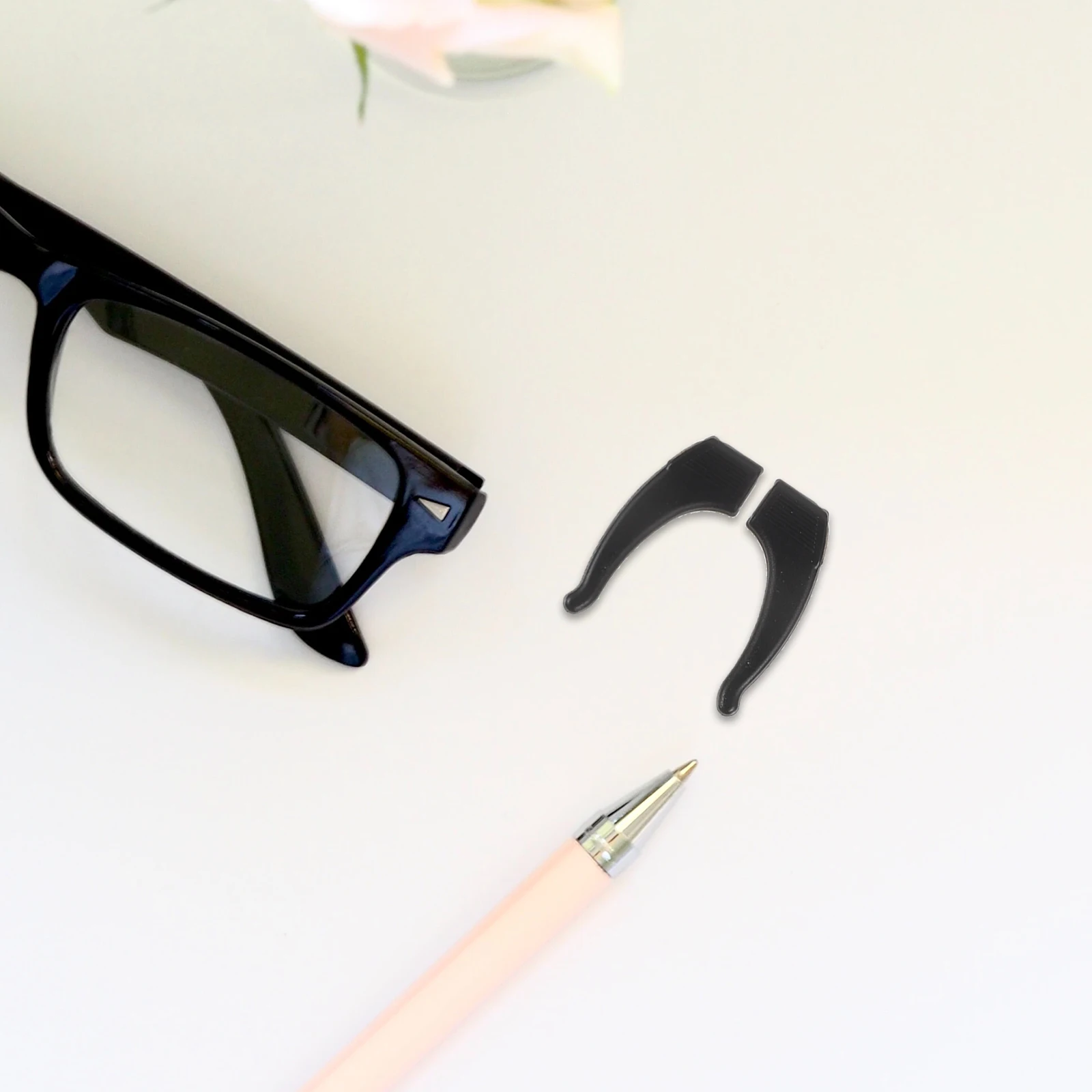 

Glasses Accessories Non skid Silicone Ear Grips Glasses Ear Hooks Hook Holders Retainers Eyeglasses Combo Pack