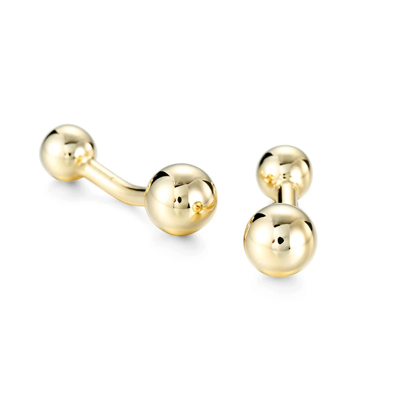 

Мужские запонки для рубашки во французском стиле из меди с круглым шариком модные французские манжеты с пуговицами