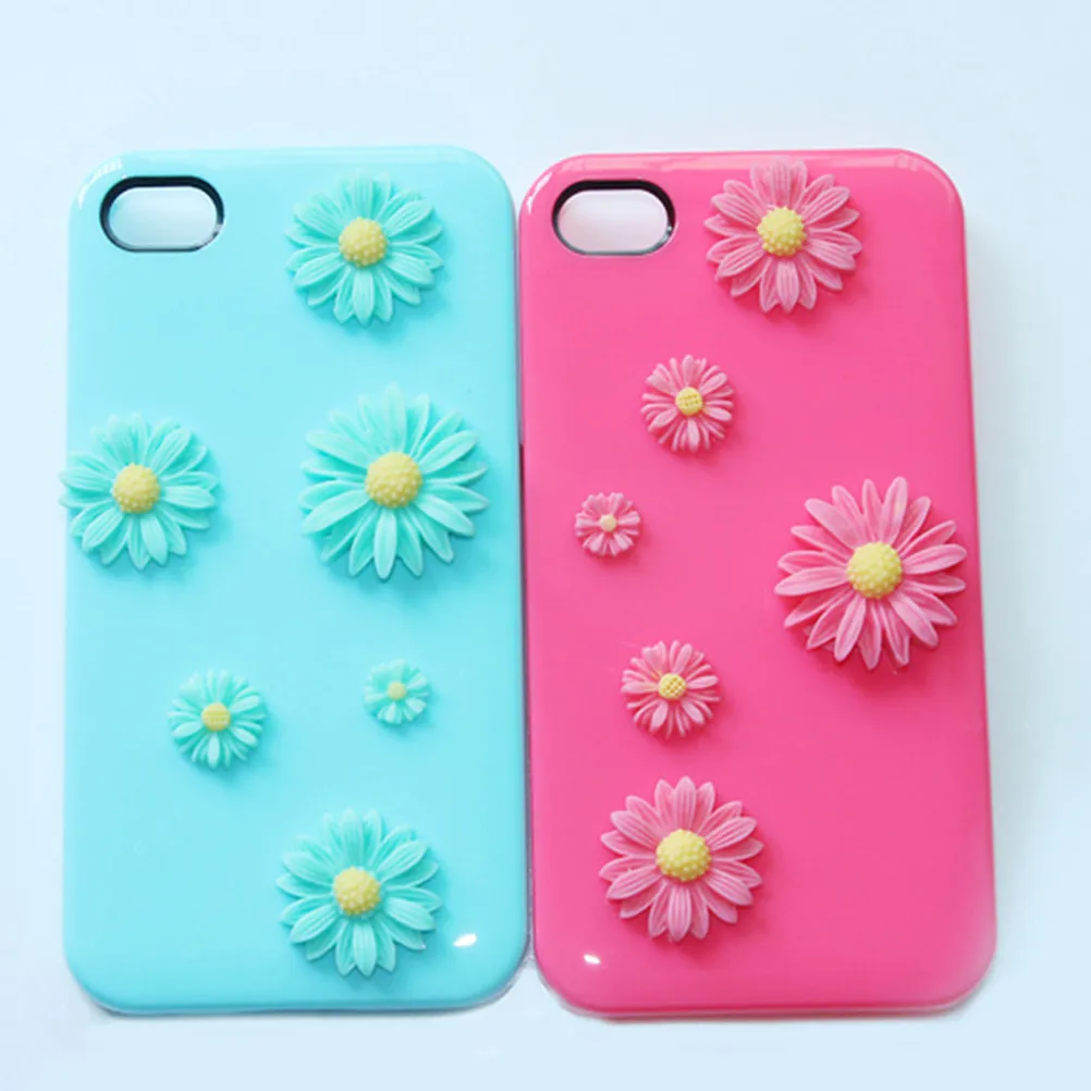 

50Pcs 9Mm Small Daisy Resin Flatback Cabochons No Hole Craft Embellishments for Phone Case Decoration DIY Jewelry Making Party