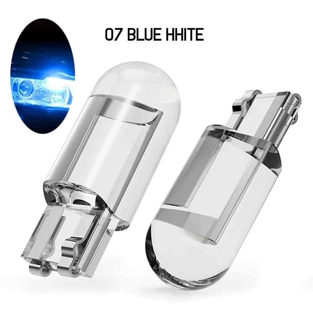 2/10 Pcs W5W 194 T10 LED Glas Gehäuse Cob Auto Birne Weiß Grün Blau Rot Dome Lampe Freiheit keil Kennzeichen Lampe Dome Licht