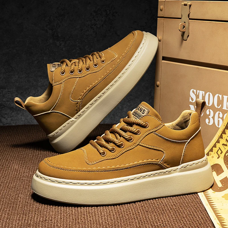 

2025 Spring New Rubber-Plastic Sole Casual Board Sneakers for Outdoor Sports - Comfortable, Soft, Slip-Resistant, Durable, and T