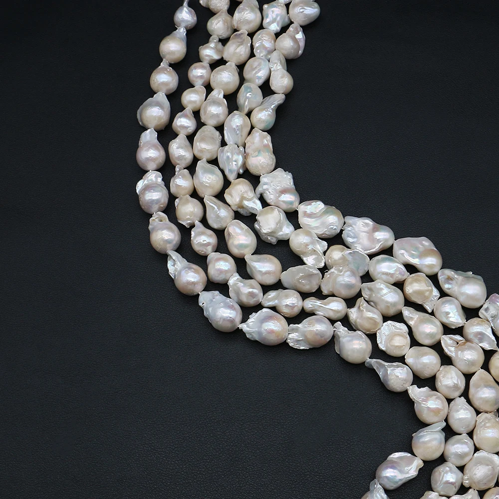 

Fish Tail Shaped Baroque Pearl Through-hole Loose Pearl Jewelry Making DIY Natural Freshwater Pearl Necklace Bracelet Earrings
