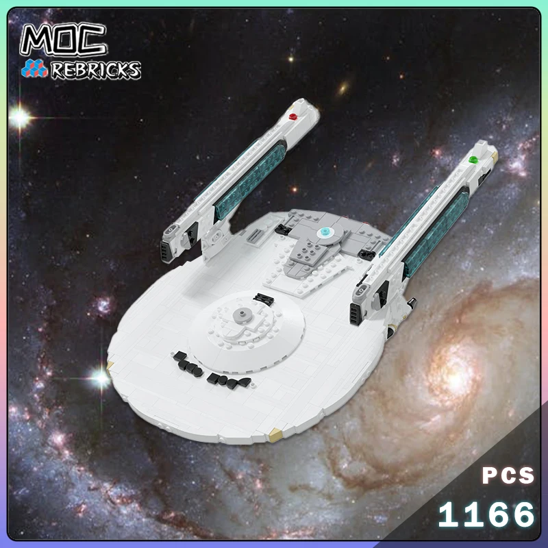 

MOC-164894 Space Series USS Reliant NCC-1864 Building Block Interstellar Aircraft DIY Assemble Model Bricks Puzzle Toy Gift