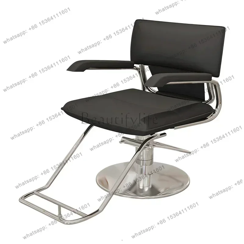 LSNordic Luxury Barber Chairs Ergonomic Foldable Backrest Speciality Perm Beauty Chair Lift Hair Dyeing Salon Furniture Sedia FY