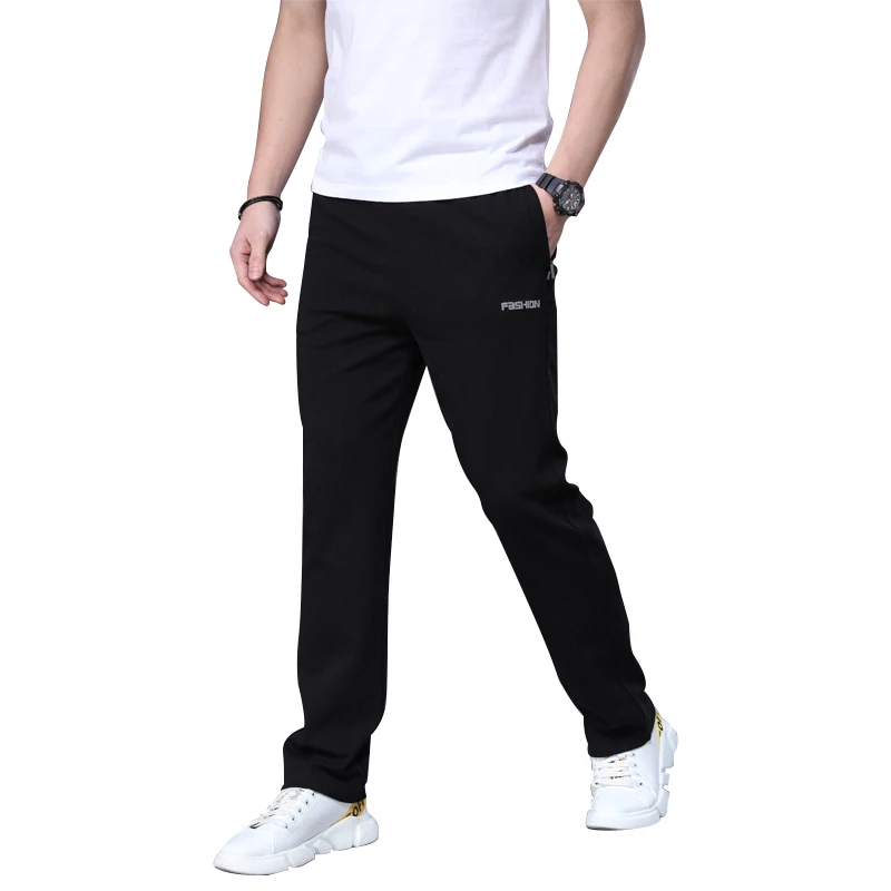 Men's Imitation Cashmere Sports Style Casual Pants, Loose, Straight Leg, Large Size, Thicken, Winter, Windproof
