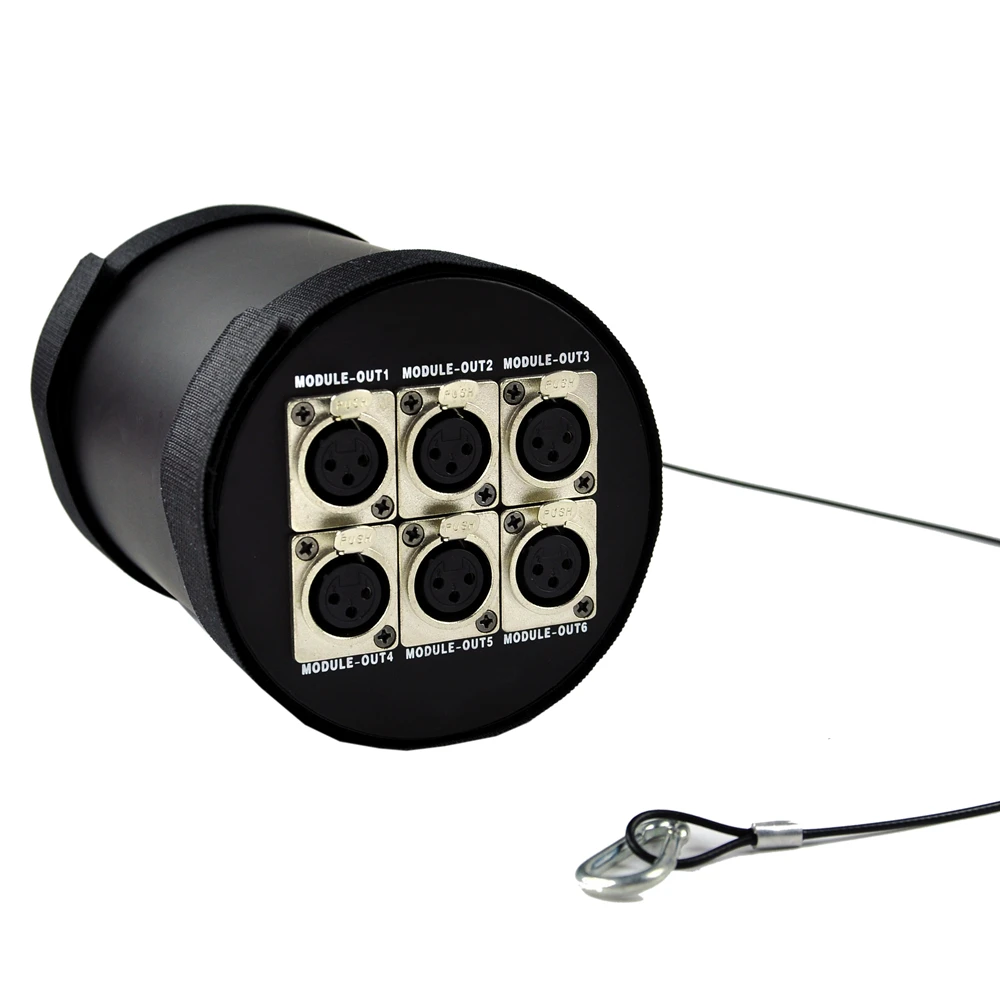 Gigertop Module DMX Splitter 6 Channels American DJ Led Par Light Hanging Install Sticker Belt / Steel Wire Safety Cable