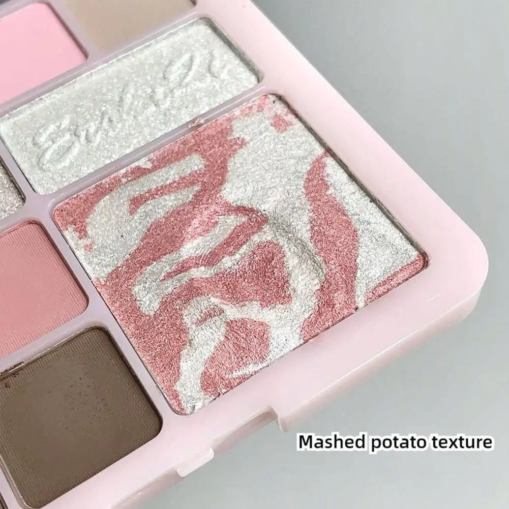 블러링 블러쉬 팔레트, 한국 소녀 메이크업 올인원 페이스 팔레트 (매트, 쉬머, 글리터 포함) - 볼, 아이섀도우, 하이라이트용