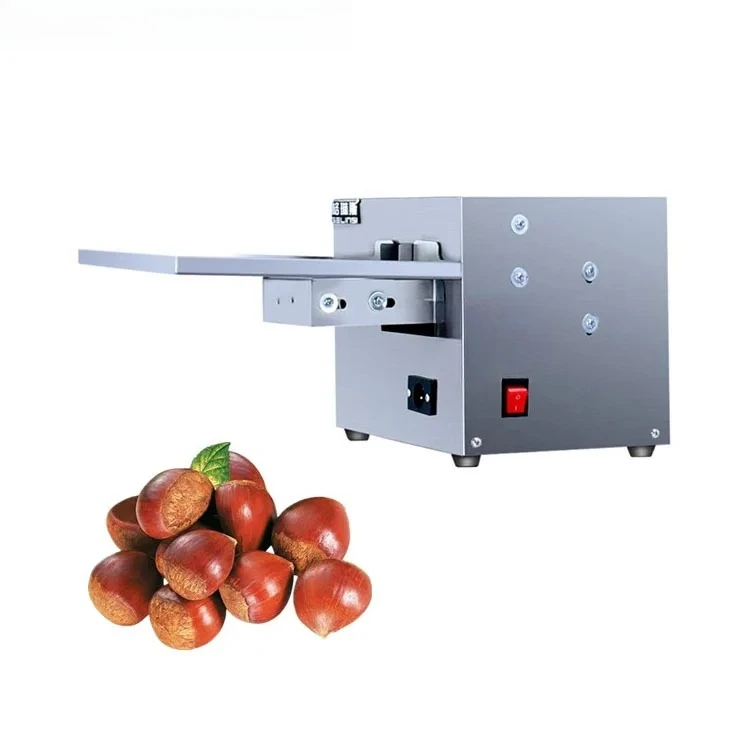 Commercial Electric Chestnut Cracking Cutting Opening Processing Machine Scissors Cutter for Chestnuts