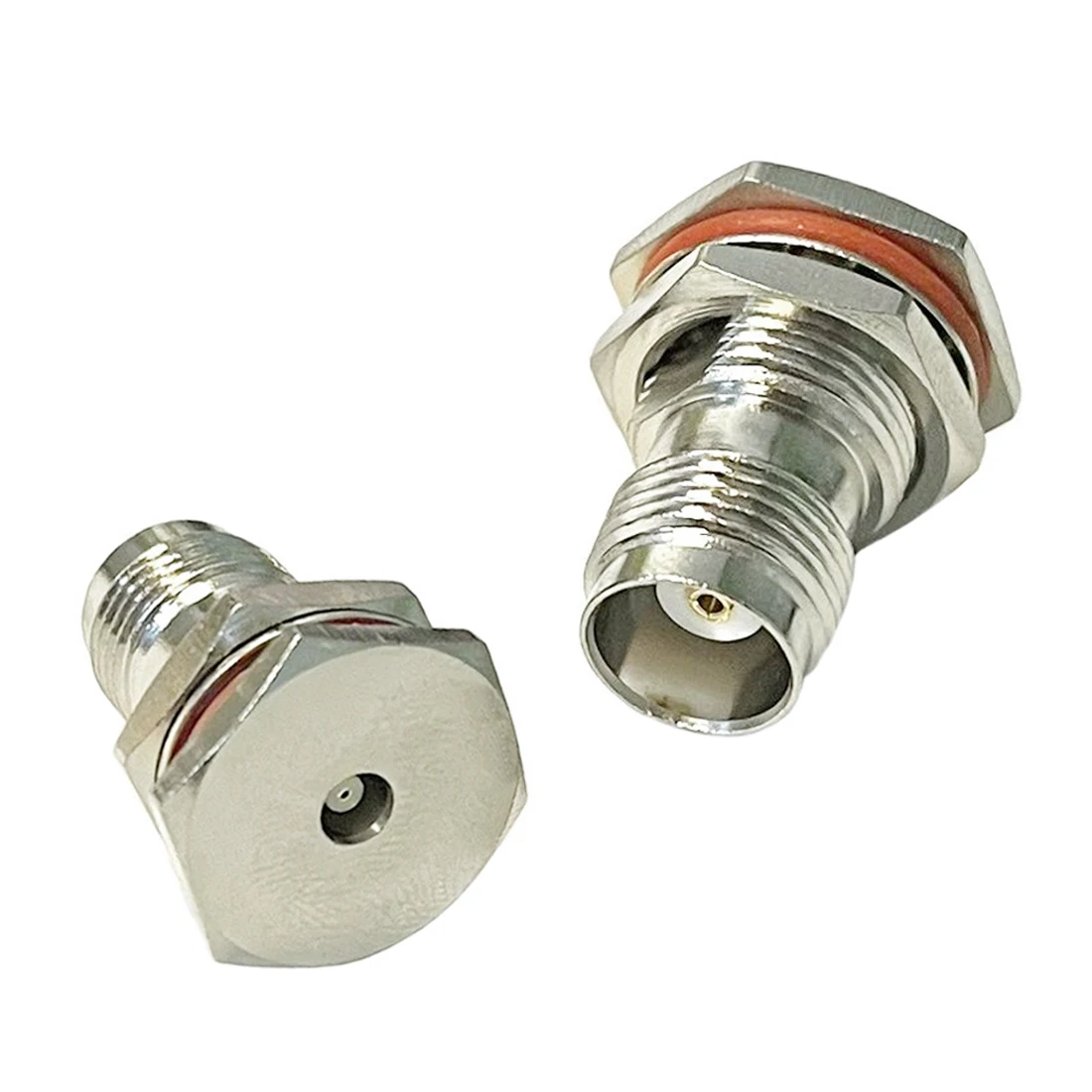 1pc TNC Female Bulkhead To MCX Jack RF Coax Adapter Connector Straight Nickelplated NEW