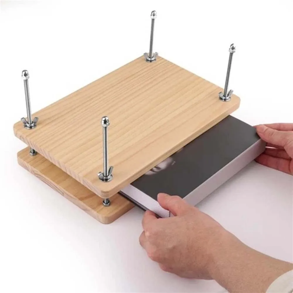 for Notepad Tracing DIY Book Press Pad Pad Receipt Can Used A4 Paper Wood Book Press Double-layer Sturdy