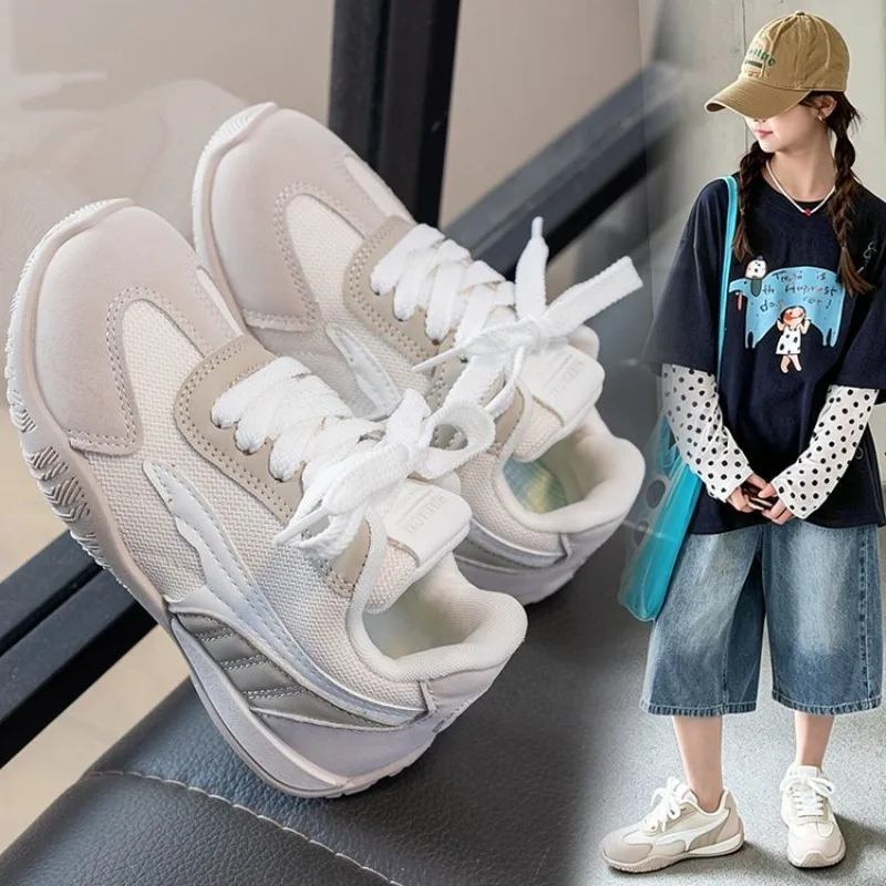 2026 Autumn New Kids Boys Girls Style Casual Athletic Shoes - Thin-Soled, Low-Top Sneakers, Trendy, Versatile Racing Shoes