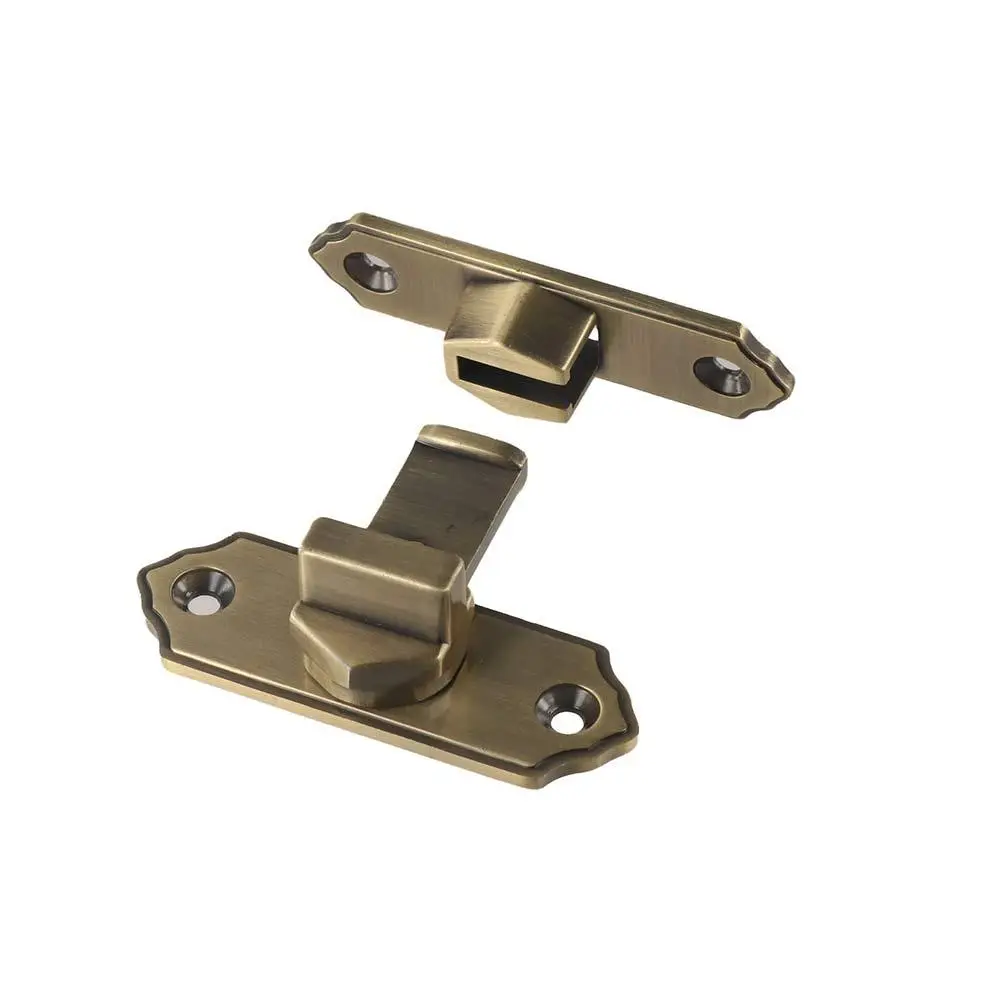 

Right Angle Door Catch Door Bolt Anti-theft Safety Barn Lock 90 Degree No- punching Sliding Door Lock Window