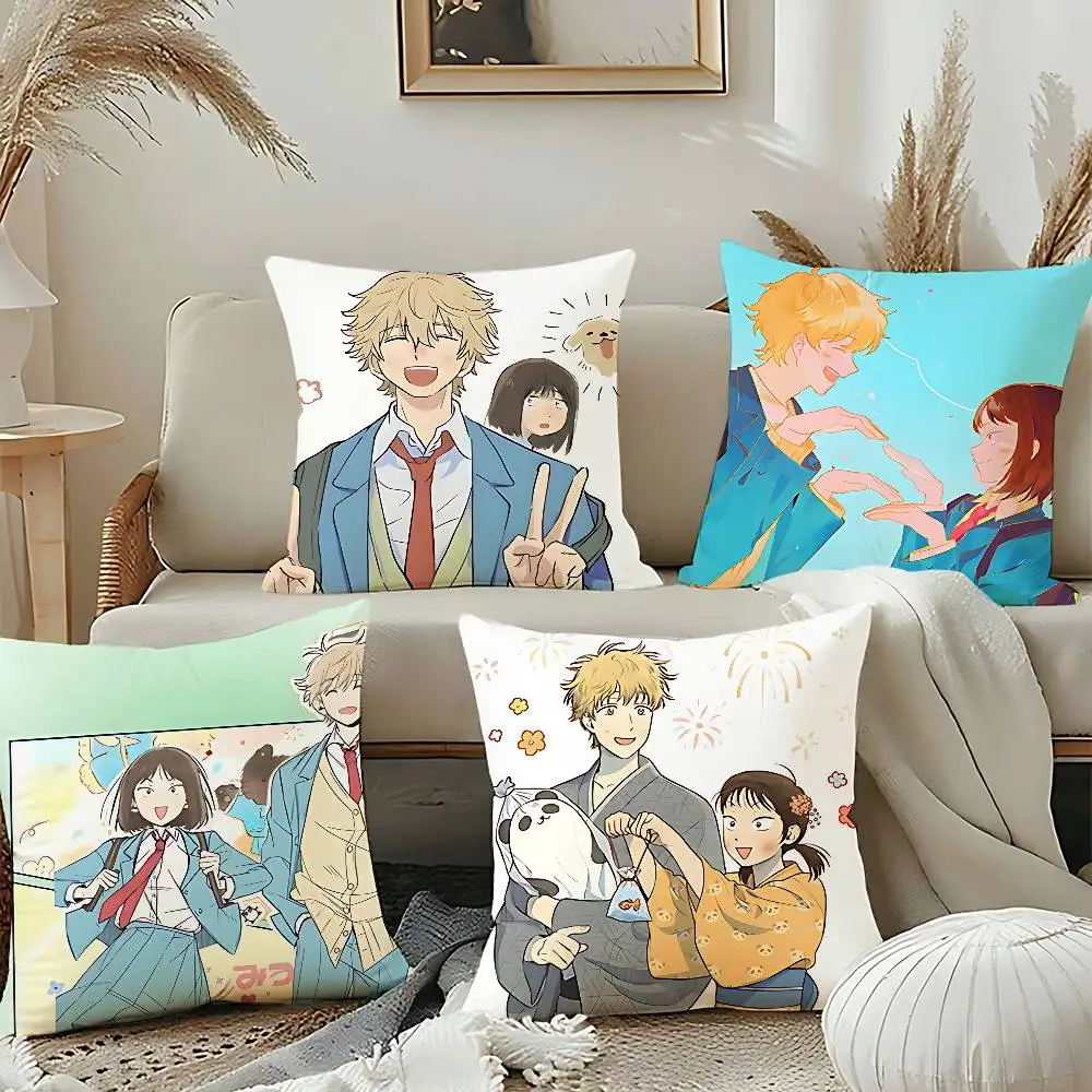 Anime S-Skip And-L-Loafer Customizable Square Pillowcases, Stylish And Soft, Perfect For Beds, Cars, And Sofas.