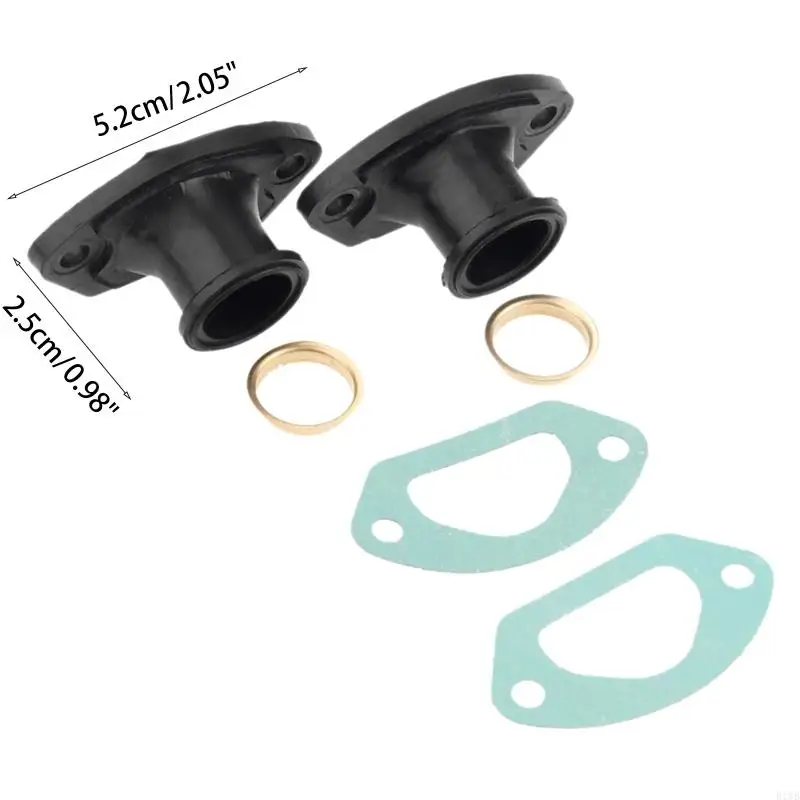 R1WB 2PCS/SET прочный бензопинт выхлопной коллектор пластиковые латунные кольцевые прокладки комплект