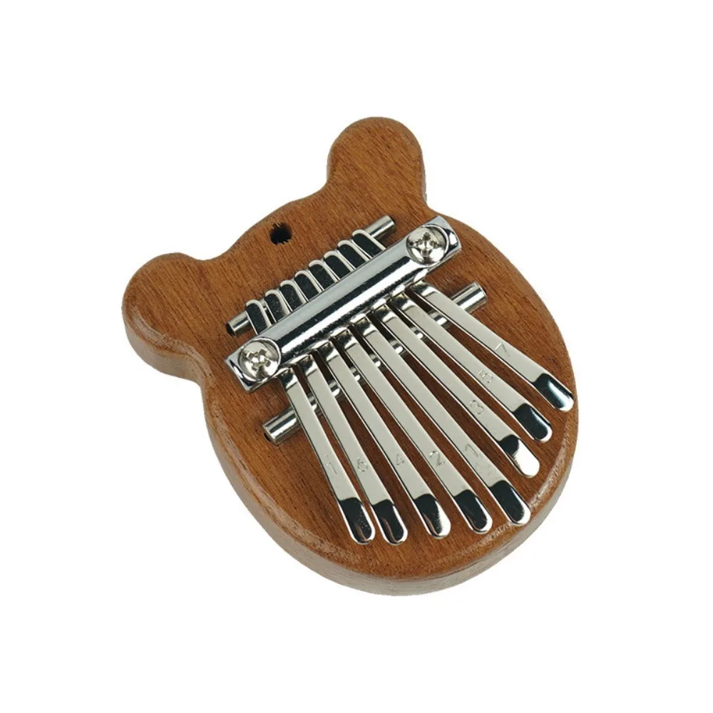 Instrumento de teclado Mini Piano de dedo Marimba exquisito 8 teclas Kalimba fácil de aprender portátil pulgar Piano collar adulto