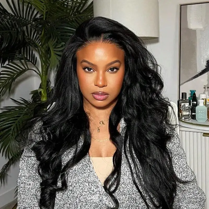 

Closed Wig, Portable Adhesive Free Wig, 100% Human Hair Front Wig, Pre Straightened Invisible Lace, Suitable for Women