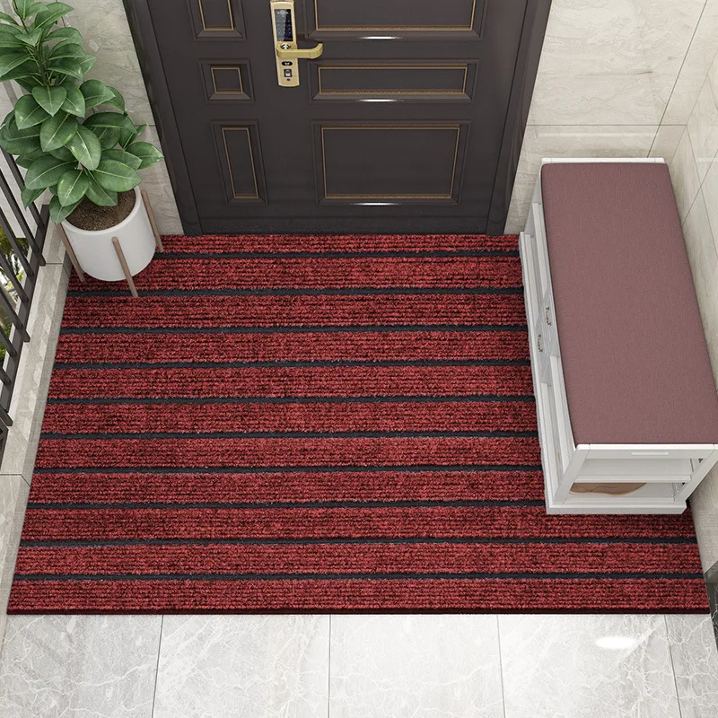 

Modern simple polyester petHousehold floor mat entry door mat entry door non-slip and dirty rubber mat business door dust mat
