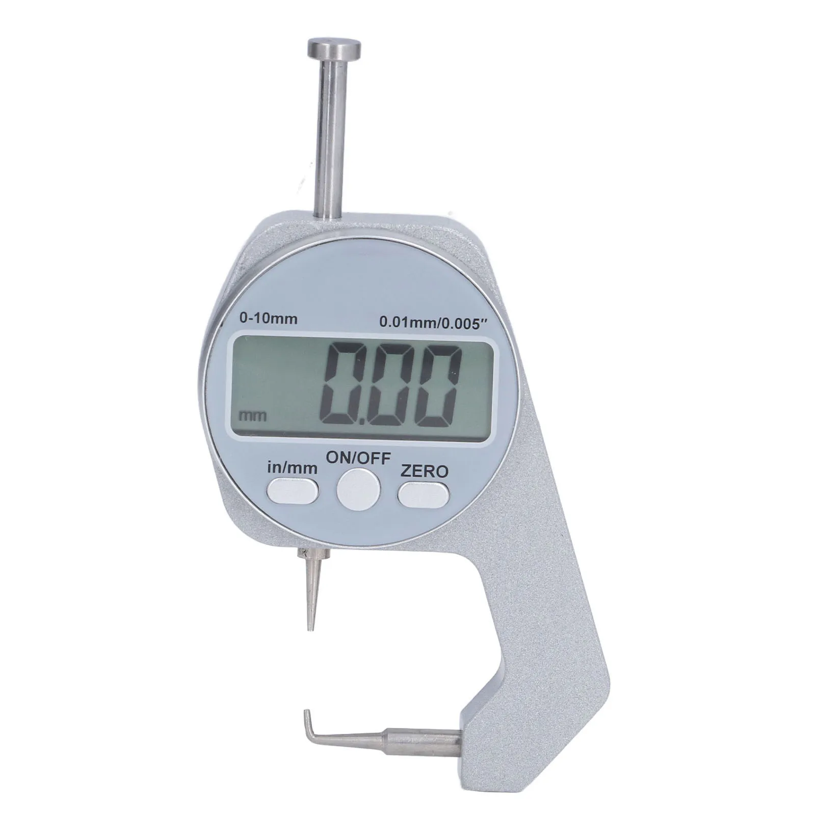 Electronic Thickness Meter Measure Thickness Gauge 0‑10MM Range LCD Screen Digital Display Curved Tip  Thickness Gauge