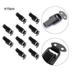 4/10pcs Toggle Latch Spring Loaded Clamp Clip Case Box Latch Catch Hinge Snap Closure Crate Spring Lock Wooden Box Hasp Hardware