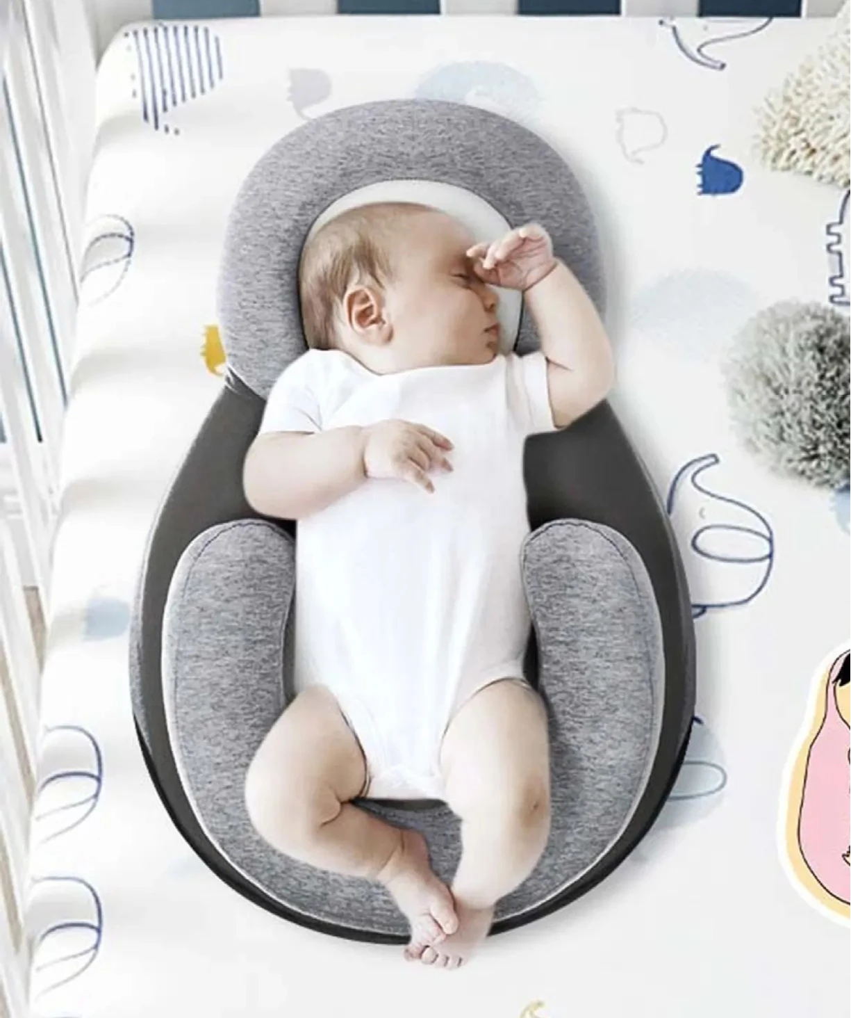 1 шт. детская подушка для поддержки головы новорожденного, безопасная подушка для сна, дышащая детская подушка для малышей, детское постельное белье, аксессуар