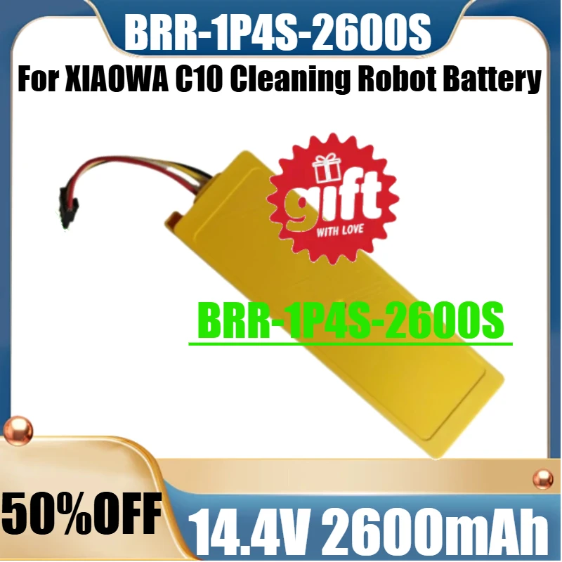 

Новая высококачественная батарея BRR-1P4S-2600S 14.4V 2600mAh для робота-пылесоса XIAOWA C10