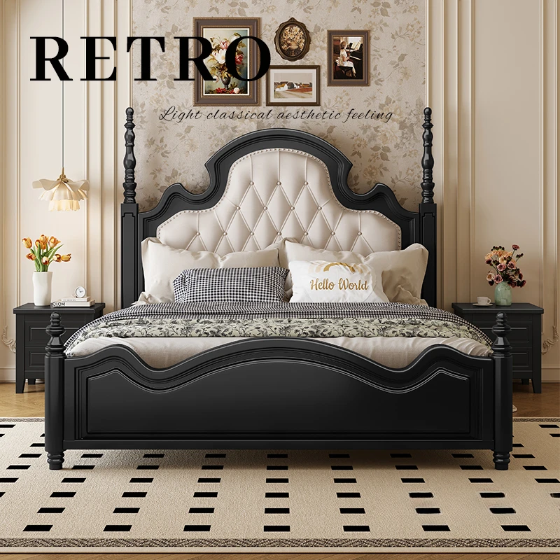 

Backrest Designer Italian Bed Storage Set Luxury Modern King Size Double Beds Bedroom Adults Wooden Cama Bedroom Furniture