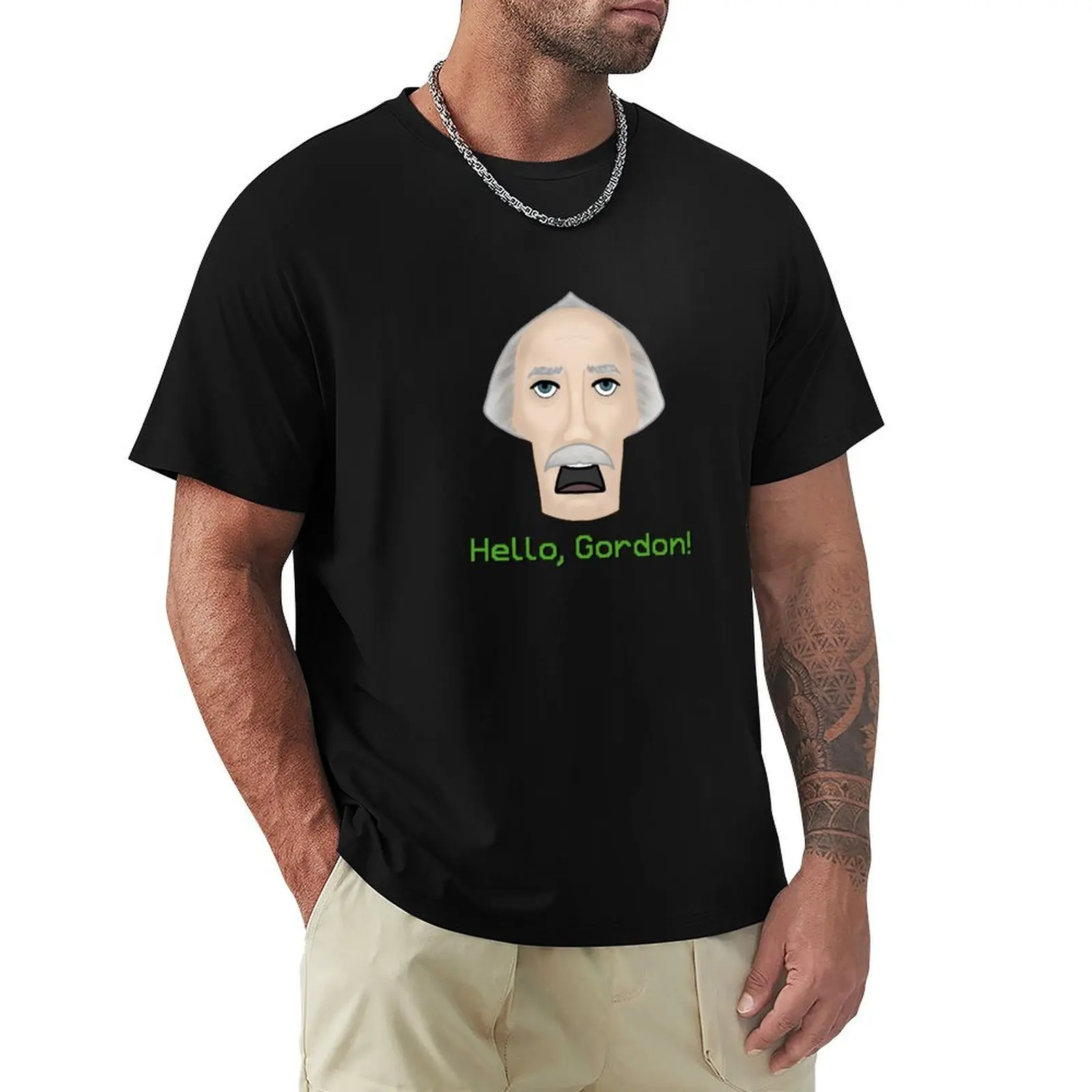 

Hello, Gordon! T-Shirt man t shirt quick drying valentines clothes korean fashion t shirts for men pack