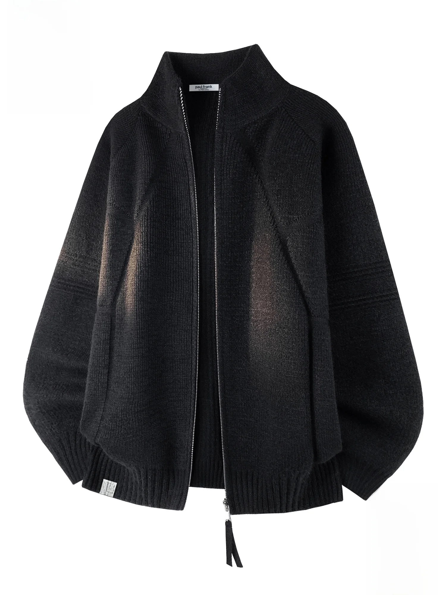 

Вязаный кардиган Paul Frank M с двойной молнией, осенне-зимний, повседневный, универсальный, с принтом обезьян, комфортный крой