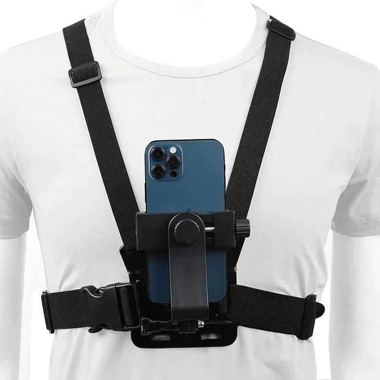 Mobile Phone Chest Strap Mounting Holder First-angle Video Bracket Fixed Clip Live Broadcast Accessories Support Drop shipping