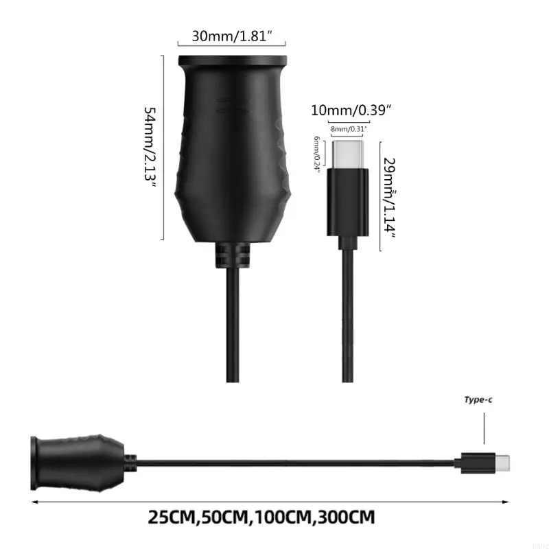 H052 65W USB C MALE TO 12 В.