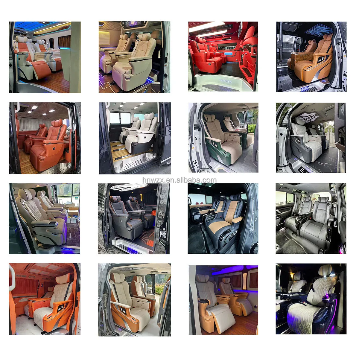 Interior Modified Electric Vip Luxury Car Seat with Massage Ventilated for Vip Van