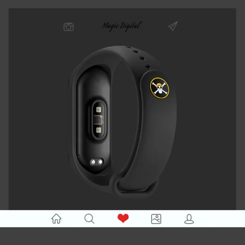 One Piece Luffy Strap for Xiaomi Mi Band 6 5 4 3 NFC Anime Silicone Men\'s Women\'s Sport Smart Watch Strap Cartoon Bracelet Gifts