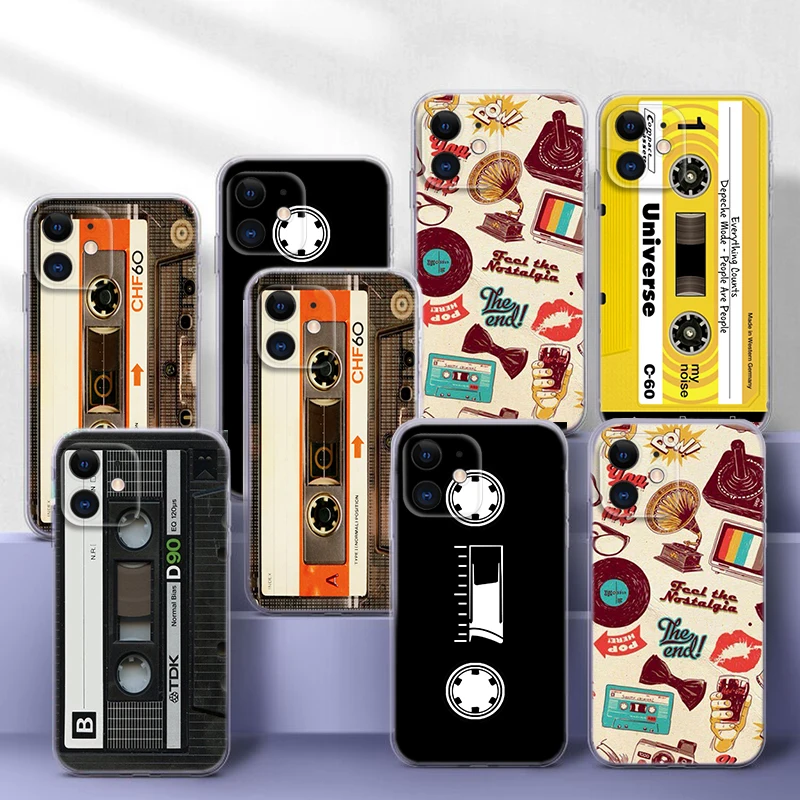 254C RETRO CLASSIC CASSETTE Soft Case for Infinix Hot 20 20I 10i 10 11 11S NFC 9 Play Note 7 8 8I Zero X NEO