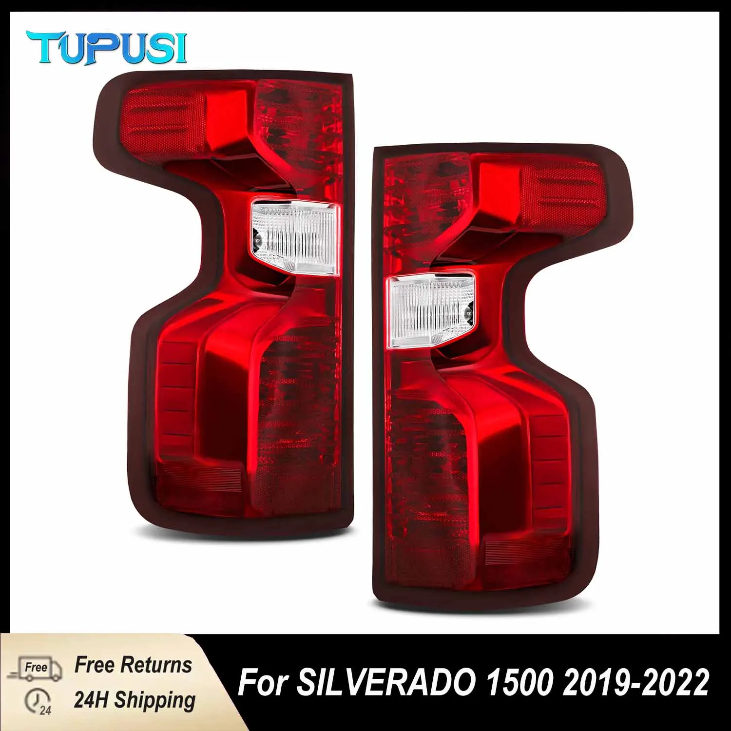 

For 2019-2023 Chevy Silverado 1500 LED Tail Light with Wiring Harness Turn Signal Stop Brake Lamp 84554659 84678150