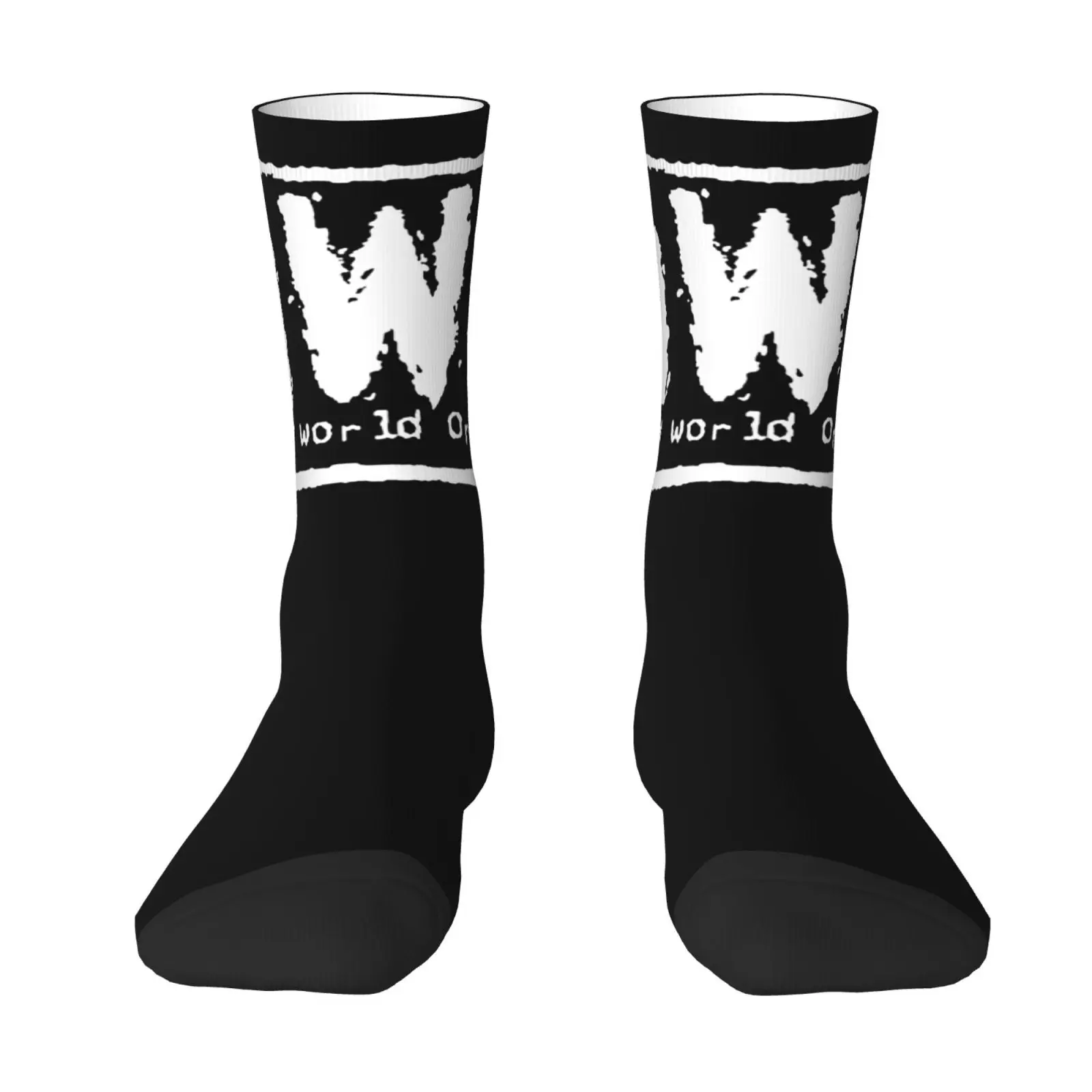 

New World Order Wrestling Socks Retro Fashion Casual Socks Comfortable Warm Breathable Non-slip Socks Crazy Street Hip Hop
