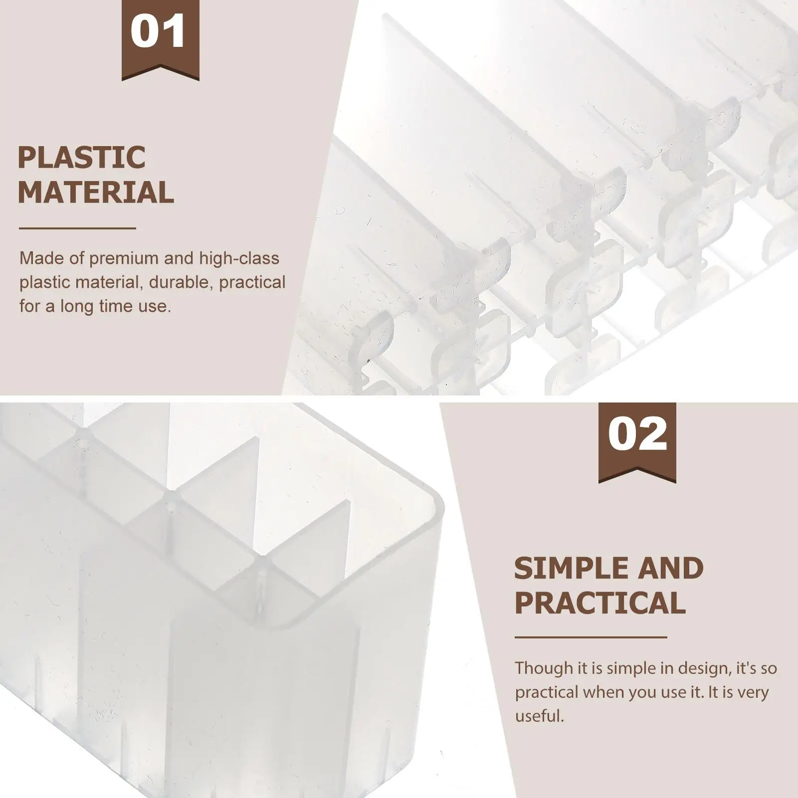 7 Pcs Marker Storage Box Desk Pen Organizer Desktop Holder Markers Container Plastic Office Organization Practical Long