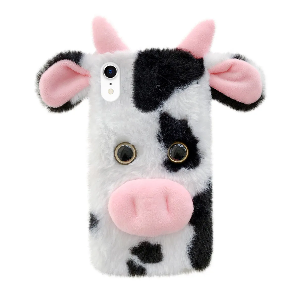 1Pcs Cow Motif Soft Tpu Cellphone Cover for Enhanced Drop Protection Scratch Resistant Warm Fashionable Cute Daily Use